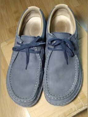 BIRKENSTOCK Blue Leather Wallabee Casual Shoe - Men's 13